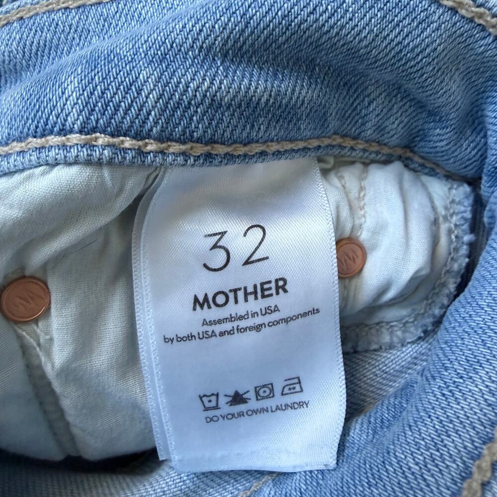 Mother Denim The Mid Rise Rmbler Zip Ankle Jeans Size 31 Ball's In Your Court - Picture 8 of 11
